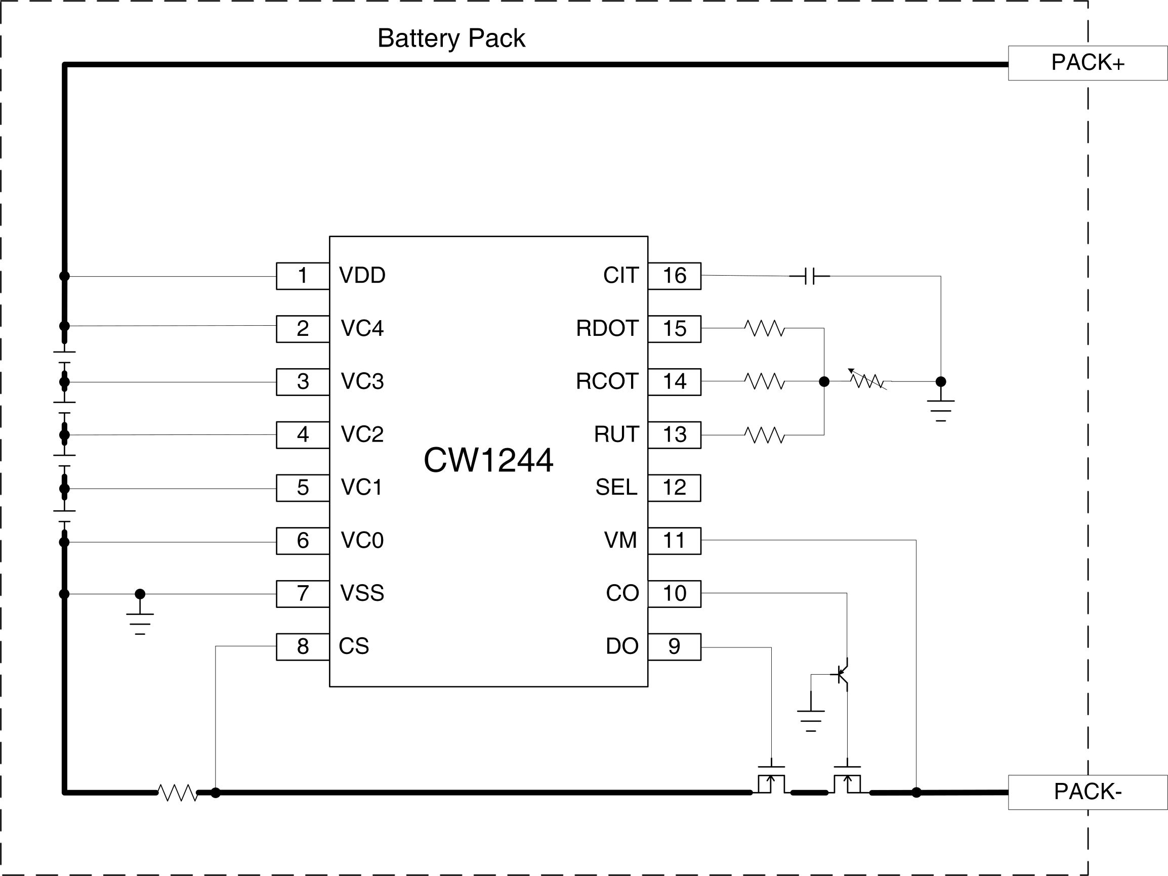 CW1244 ´ø³äµç¹ýÁ÷±£»£»£»£»£»£»£»£»¤µÄ3~4´®±£»£»£»£»£»£»£»£»¤IC